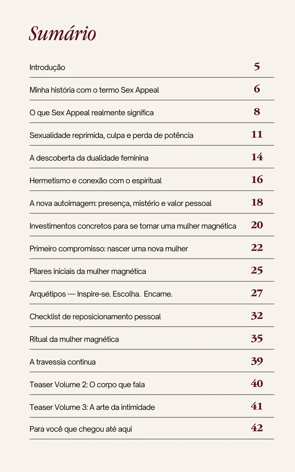 Sumário do e-book